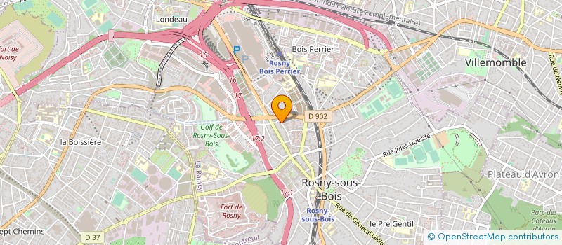 localisation de l'entreprise SCI LES OLIVIERS à ROSNY-SOUS-BOIS