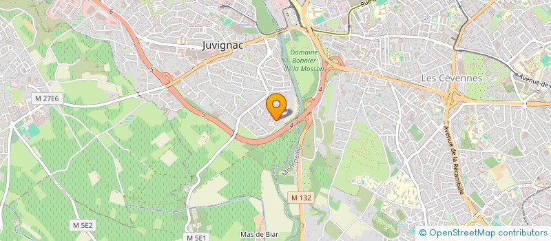 localisation de l'entreprise SCI LES OLIVIERS  JUVIGNAC