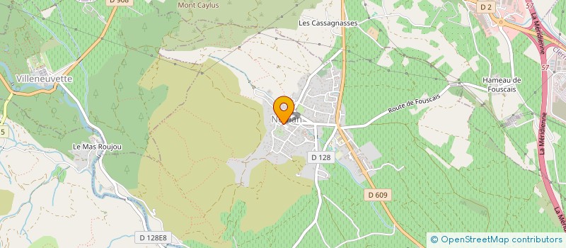 localisation de l'entreprise SCI LES OLIVIERS  NEBIAN