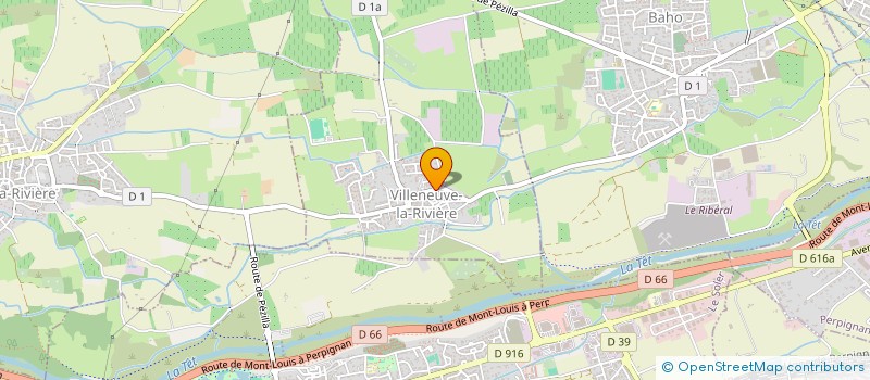 localisation de l'entreprise SCI LES OLIVIERS  VILLENEUVE-LA-RIVIERE