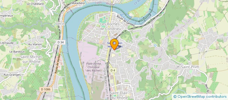 localisation de l'entreprise SCI LES OLIVIERS  SAINT-CLAIR-DU-RHONE