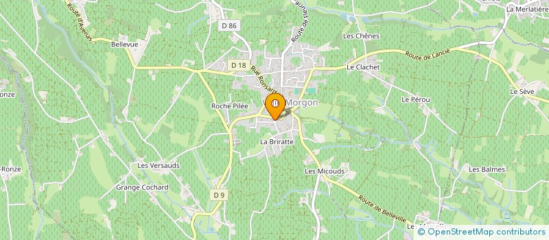 localisation de l'entreprise SCI LES OLIVIERS  VILLIE-MORGON