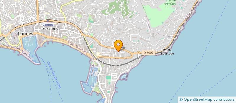 localisation de l'entreprise SCI LES OLIVIERS à CANNES