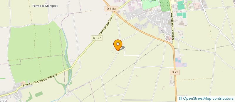 localisation de l'entreprise SCI LES OLIVIERS  LA COTE-SAINT-ANDRE