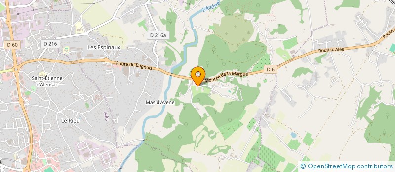 localisation de l'entreprise SCI LES OLIVIERS  SAINT-PRIVAT-DES-VIEUX