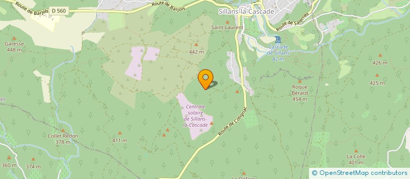 localisation de l'entreprise SCI  LES OLIVIERS  SILLANS-LA-CASCADE