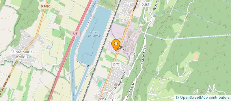 localisation de l'entreprise SCI LES OLIVIERS  LE CHEYLAS