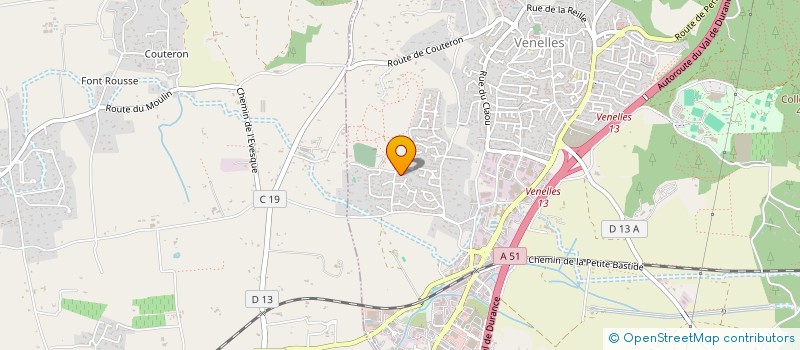 localisation de l'entreprise SCI LES OLIVIERS  VENELLES