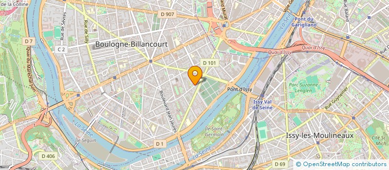 localisation de l'entreprise SCI LES OLIVIERS à BOULOGNE-BILLANCOURT