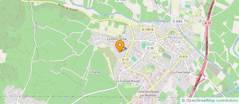 localisation de l'entreprise SCI LES OLIVIERS  PEZENAS