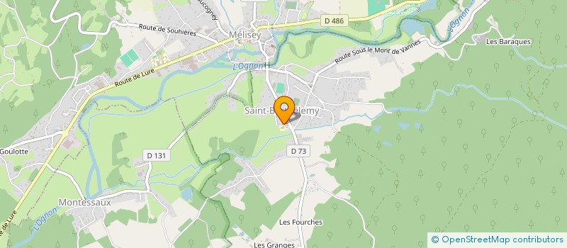 localisation de l'entreprise SCI LES OLIVIERS  MELISEY