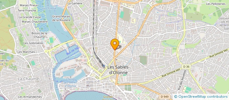 localisation de l'entreprise SCI LES OLIVIERS à LES SABLES D'OLONNE