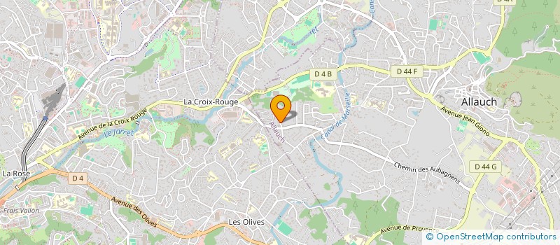 localisation de l'entreprise SCI LES OLIVIERS  ALLAUCH