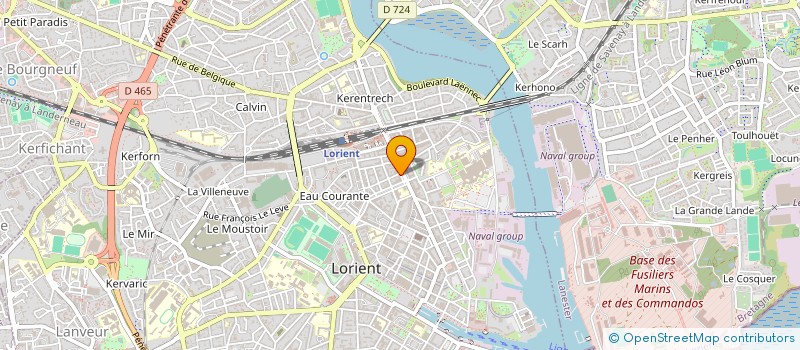 localisation de l'entreprise SCI LES OLIVIERS  LORIENT