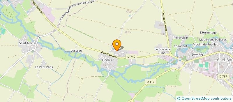 localisation de l'entreprise SCI LES OLIVIERS  COUTURE-D ARGENSON