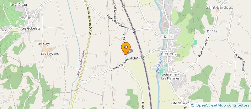 localisation de l'entreprise SCI LES OLIVIERS  CLERIEUX