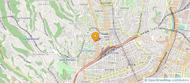 localisation de l'entreprise SCI LES OLIVIERS à NICE