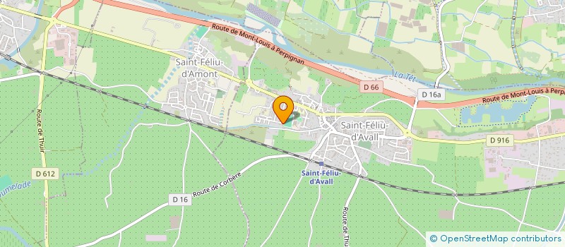 localisation de l'entreprise SCI LES OLIVIERS  SAINT FELIU D'AVALL