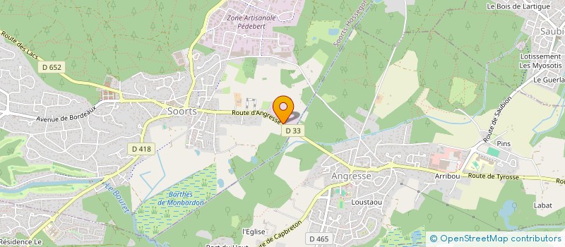 localisation de l'entreprise SCI LES OLIVIERS à SOORTS-HOSSEGOR