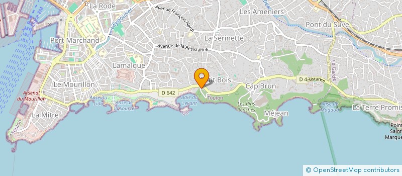 localisation de l'entreprise SCI LES OLIVIERS  TOULON