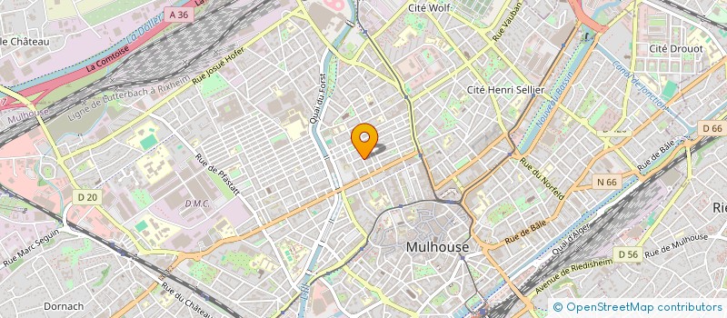 localisation de l'entreprise SCI LES OLIVIERS  MULHOUSE