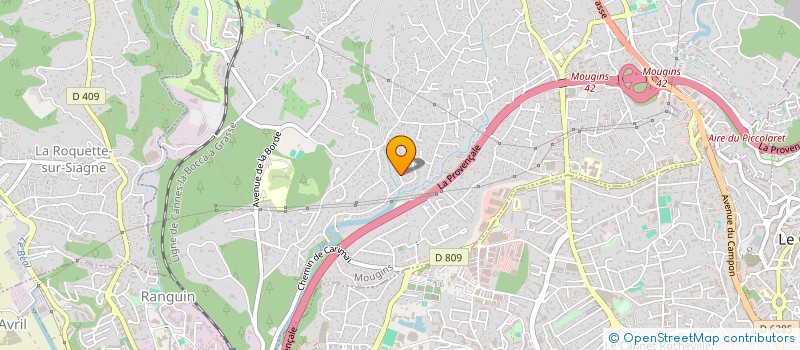 localisation de l'entreprise SCI LES OLIVIERS à MOUGINS
