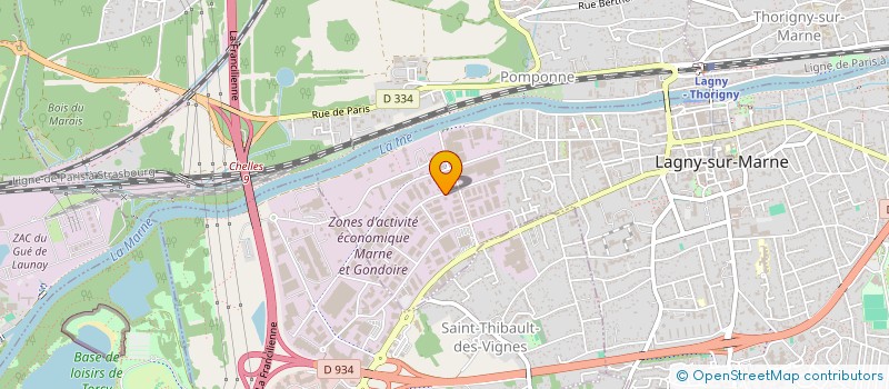 localisation de l'entreprise SCI LES OLIVIERS  LAGNY-SUR-MARNE