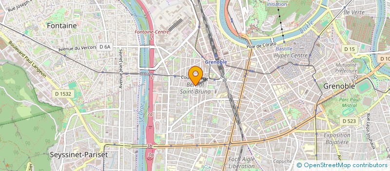 localisation de l'entreprise SCI LES OLIVIERS à GRENOBLE