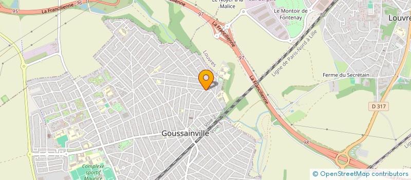 localisation de l'entreprise SCI LES OLIVIERS à GOUSSAINVILLE