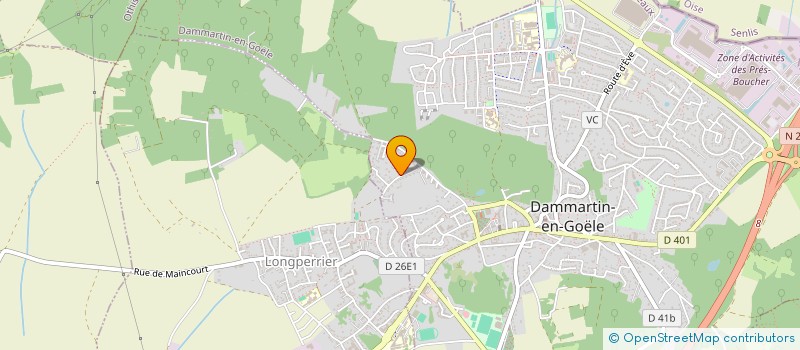 localisation de l'entreprise SCI LES OLIVIERS  DAMMARTIN-EN-GOELE