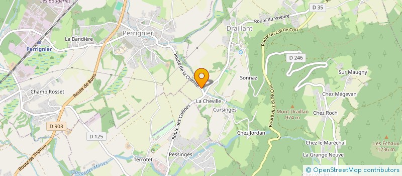 localisation de l'entreprise SCI LES OLIVIERS  DRAILLANT