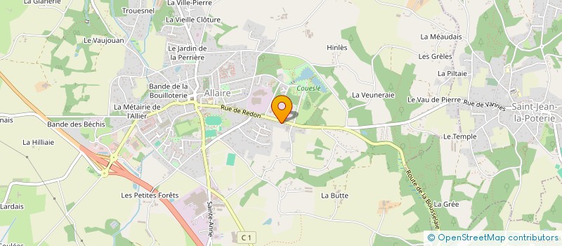 localisation de l'entreprise SCI LES OLIVIERS  ALLAIRE