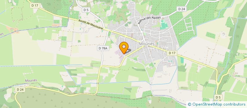 localisation de l'entreprise SCI LES OLIVIERS  MOURIES