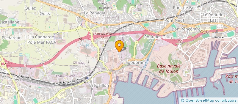 localisation de l'entreprise SCI LES OLIVIERS  OLLIOULES