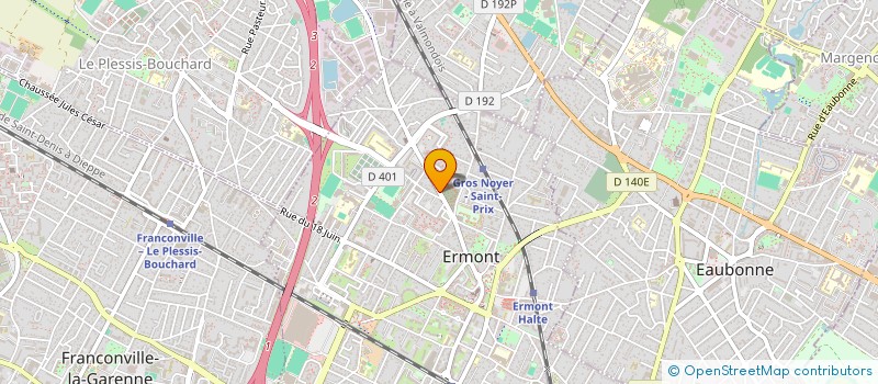 localisation de l'entreprise SCI LES OLIVIERS à ERMONT