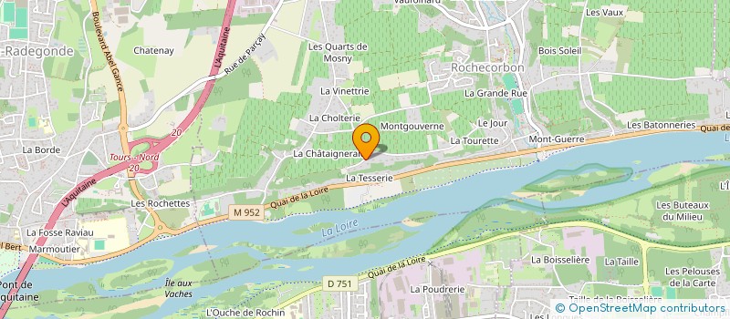 localisation de l'entreprise SCI LES OLIVIERS à ROCHECORBON
