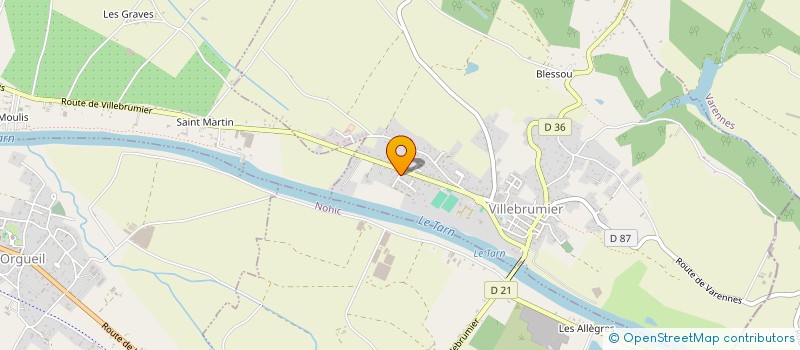 localisation de l'entreprise SCI LES OLIVIERS  VILLEBRUMIER