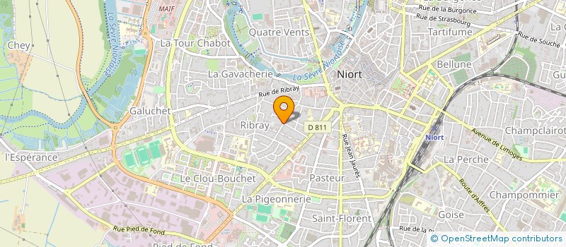 localisation de l'entreprise SCI LES OLIVIERS  NIORT