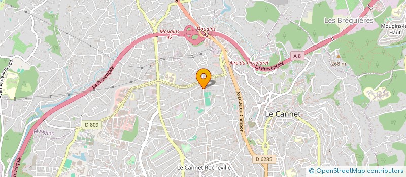 localisation de l'entreprise SCI LES OLIVIERS à LE CANNET