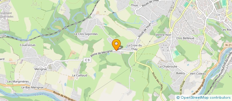 localisation de l'entreprise SCI LES OLIVIERS à ISLE