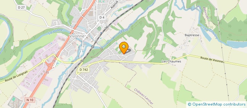 localisation de l'entreprise SCI LES OLIVIERS  CHATEAU-LARCHER