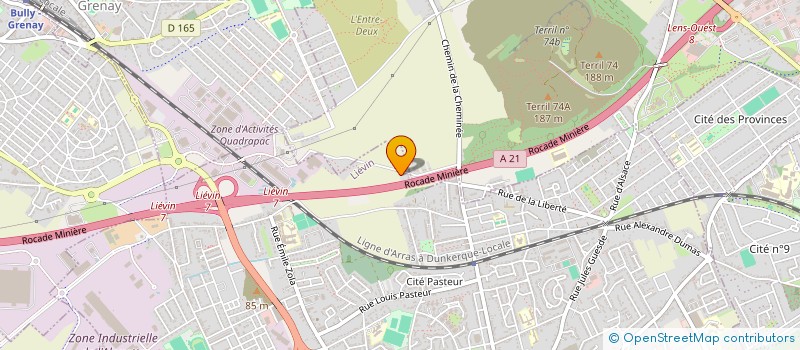 localisation de l'entreprise SCI LES OLIVIERS  LIEVIN