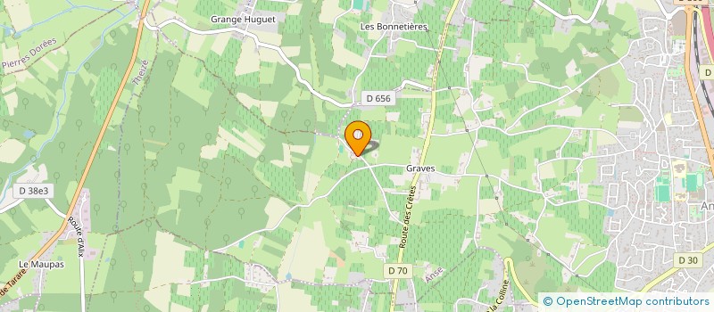 localisation de l'entreprise SCI LES OLIVIERS AUX LEVRIERES  ANSE