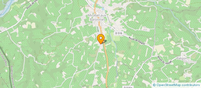 localisation de l'entreprise SCI LES OLIVIERS BEAULIEU  MIRABEL-AUX-BARONNIES