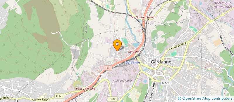 localisation de l'entreprise SCI LES OLIVIERS D'EDEMRAN  GARDANNE