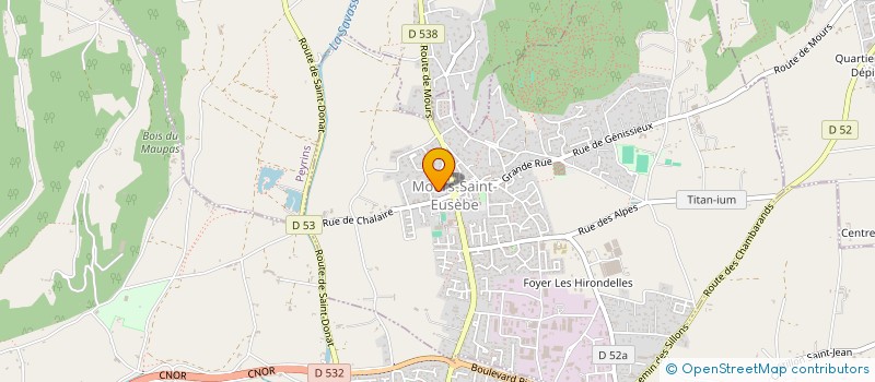 localisation de l'entreprise SCI LES OLIVIERS DE CHALAIRE  MOURS-SAINT-EUSEBE