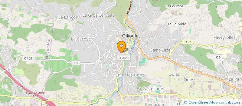 localisation de l'entreprise SCI LES OLIVIERS DE MACENTA  OLLIOULES