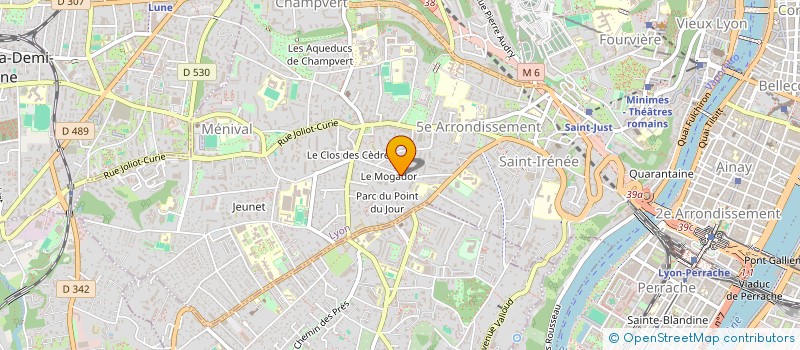 localisation de l'entreprise SCI LES OLIVIERS DU LAURON  LYON 5EME