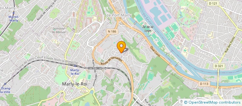 localisation de l'entreprise SCI LES OLIVIERS DU LOUP  LE PORT-MARLY