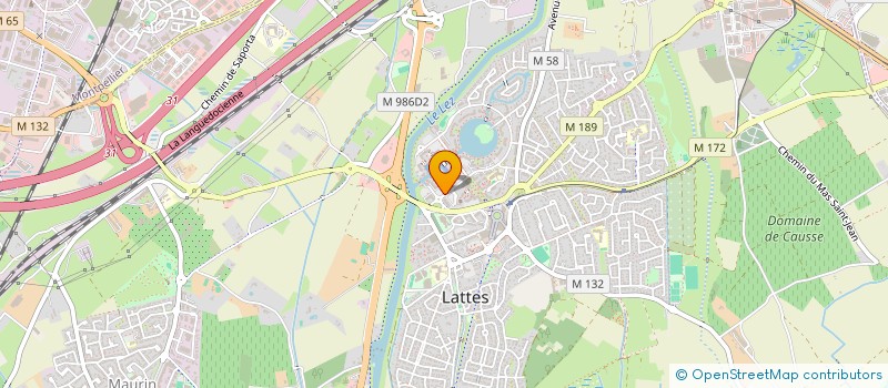 localisation de l'entreprise SCI LES OLIVIERS M à LATTES